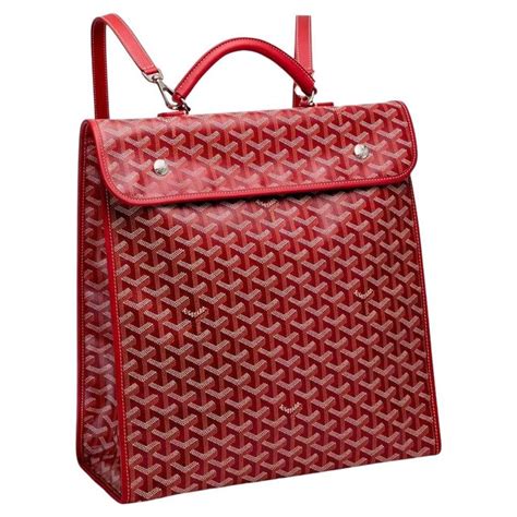 goyard red backpack|goyard backpack for sale.